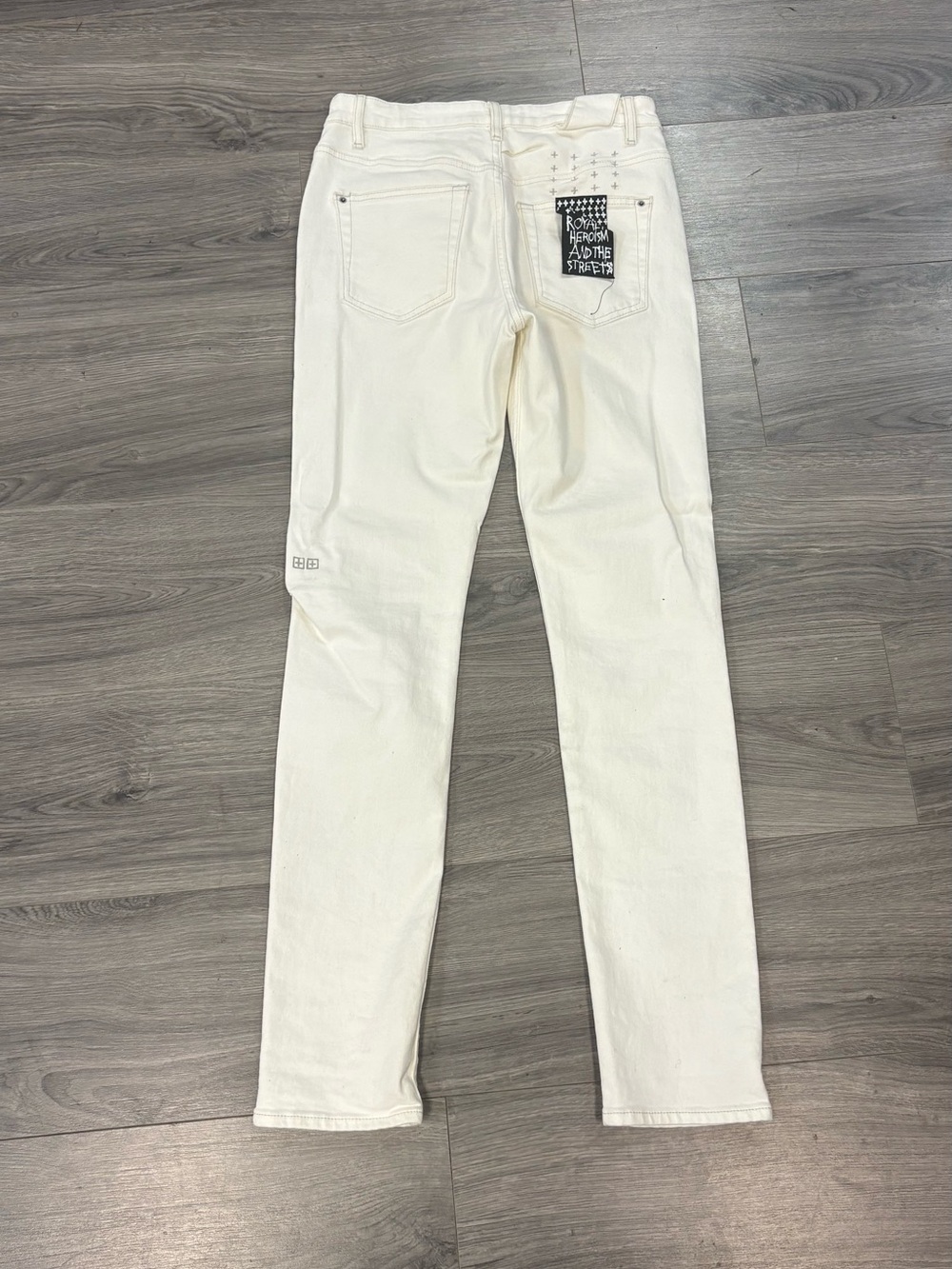 White Slim Straight ksubi Jeans